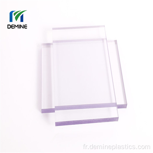 Service de coupe Feuille anti-rayures en polycarbonate solide transparent